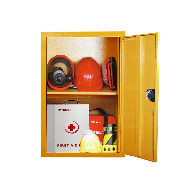 SYSBEL 12-Gallon 45L Emergency Equipment Yellow PPE Storage Cabinet high quality