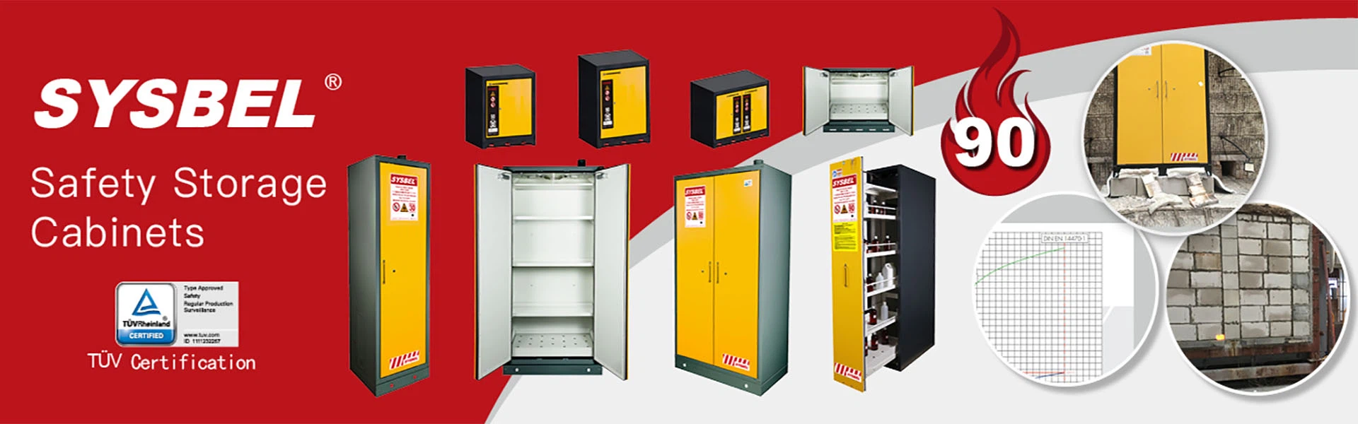90-Minute EN Flammable Safety Cabinet